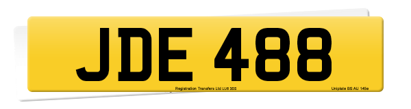 Registration number JDE 488